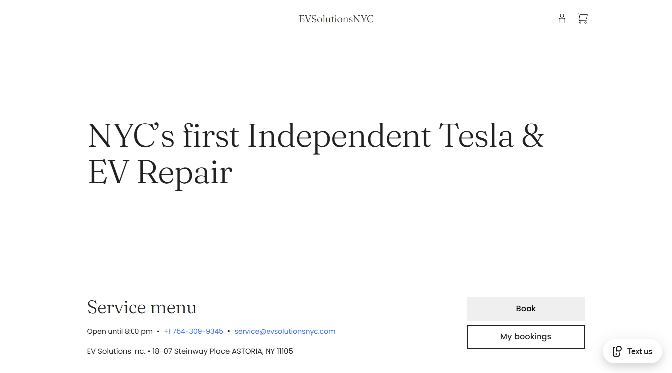 Screenshot of EV Solutions Inc.