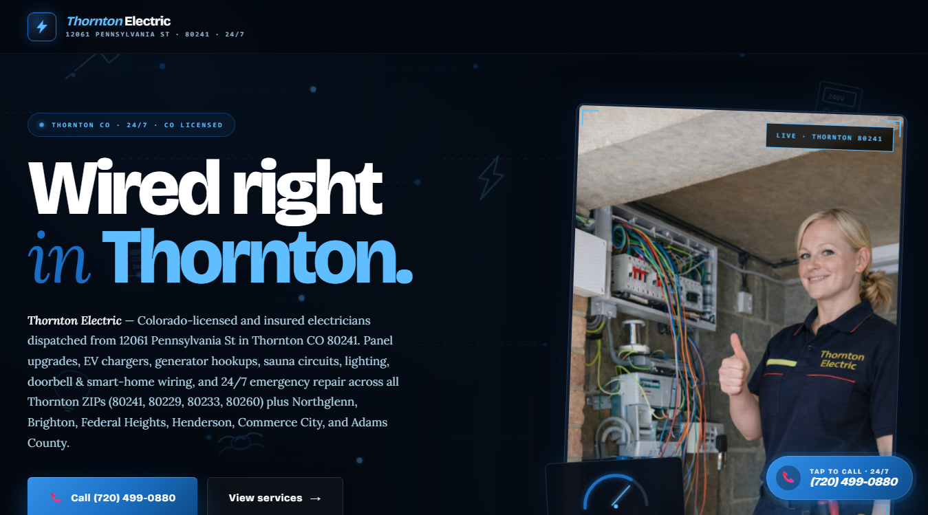Website screenshot for EV Tech International Inc