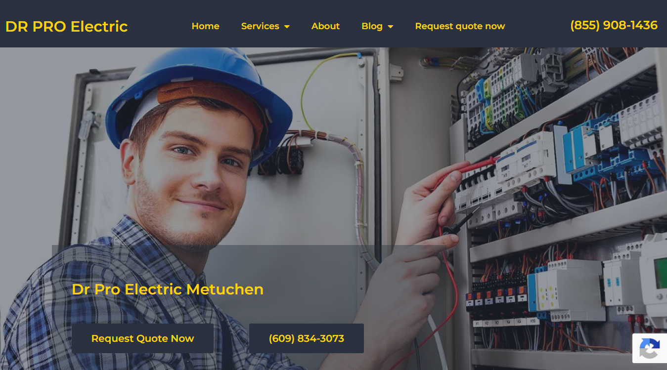 Website screenshot for Everything Electric