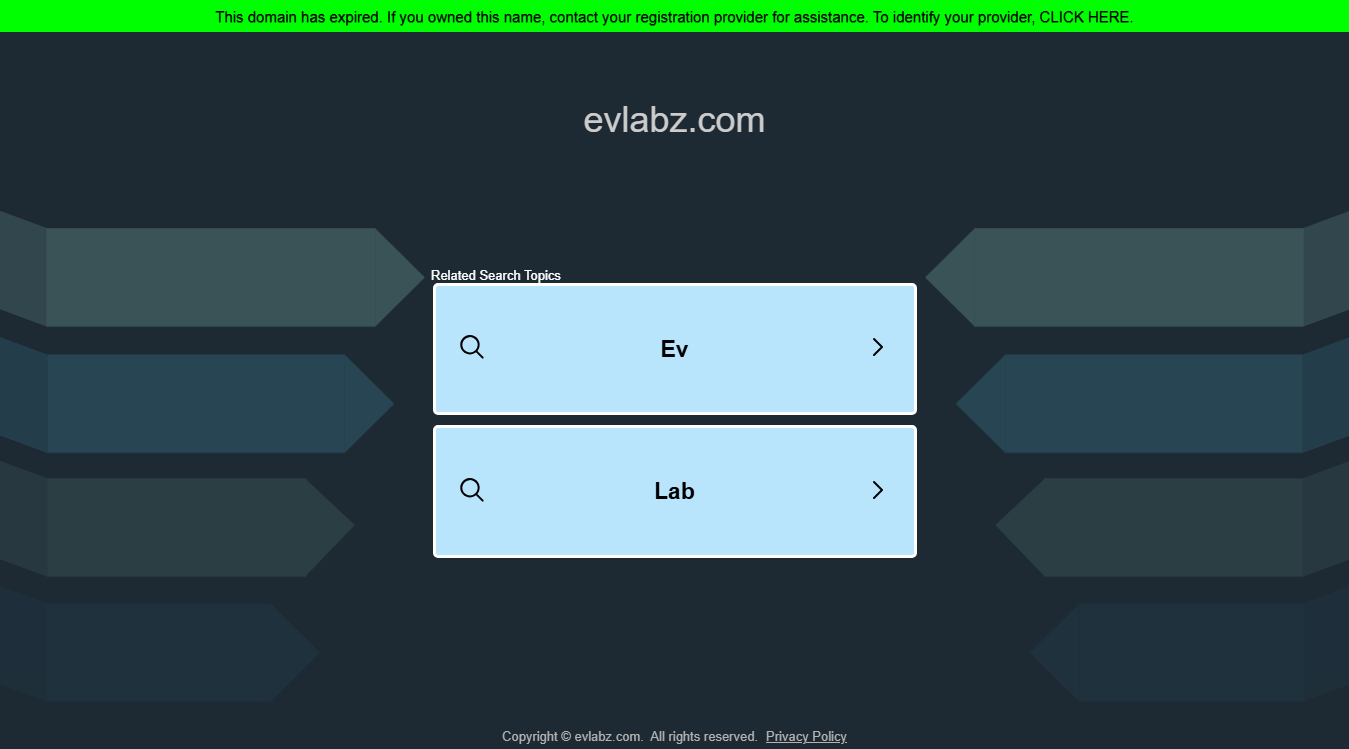 Screenshot of EVLabz Electric Cars