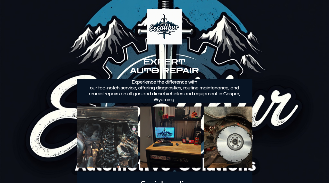 Screenshot of Excalibur Automotive Solutions LLC