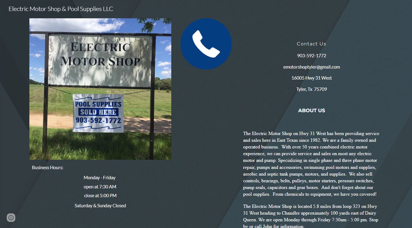 Website screenshot for Exclusive Automotive Lighting & Tint