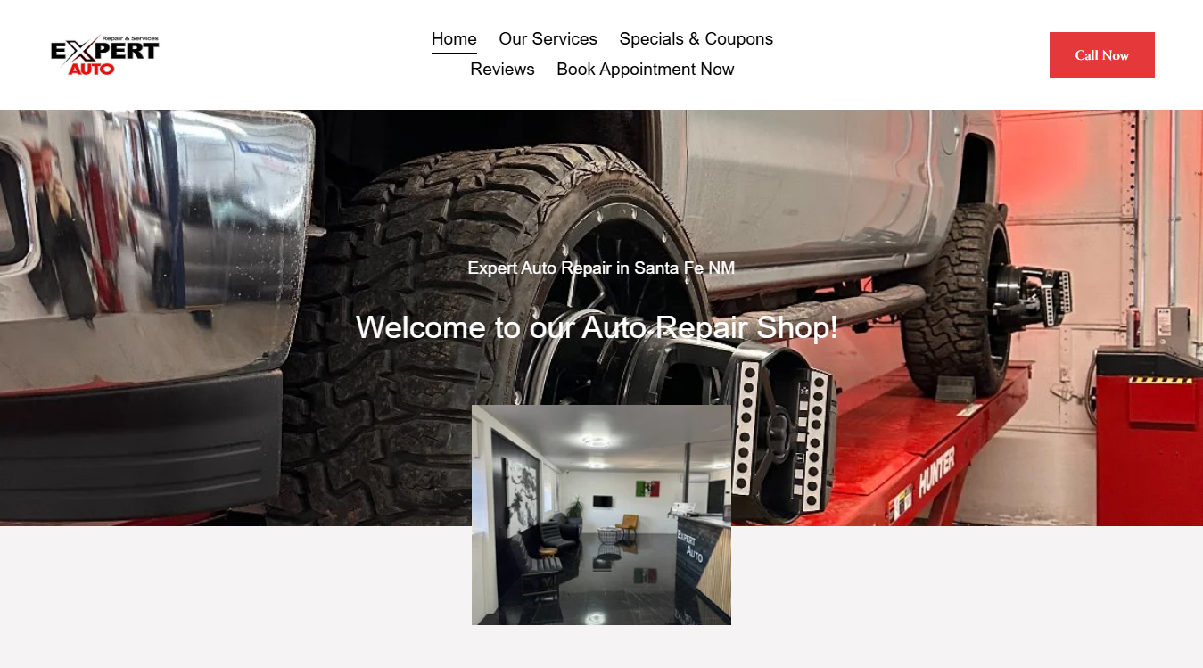 Website screenshot for Expert Auto Repair & Services