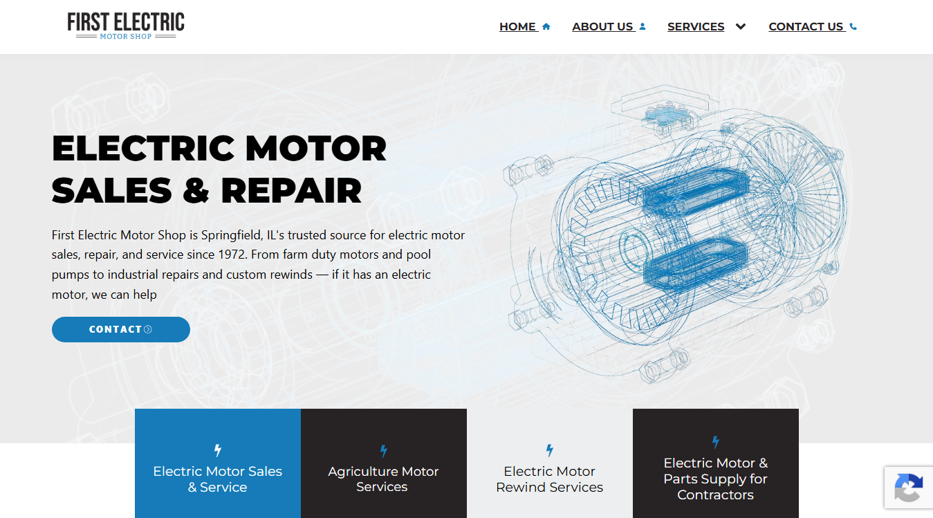 Screenshot of First Electric Motor Shop