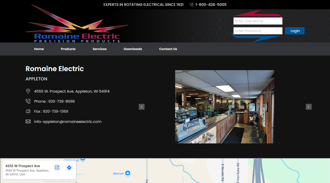 Screenshot of Fondy Auto Electric a Romaine Electrical Company