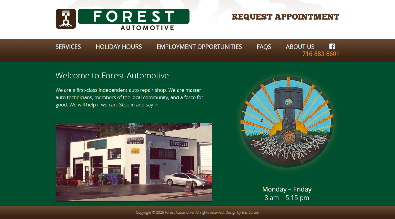 Screenshot of Forest Automotive