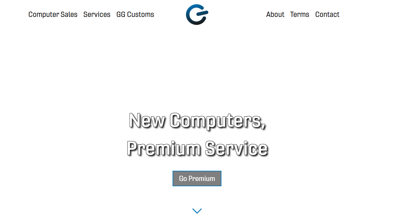 Website screenshot for Geek Garage