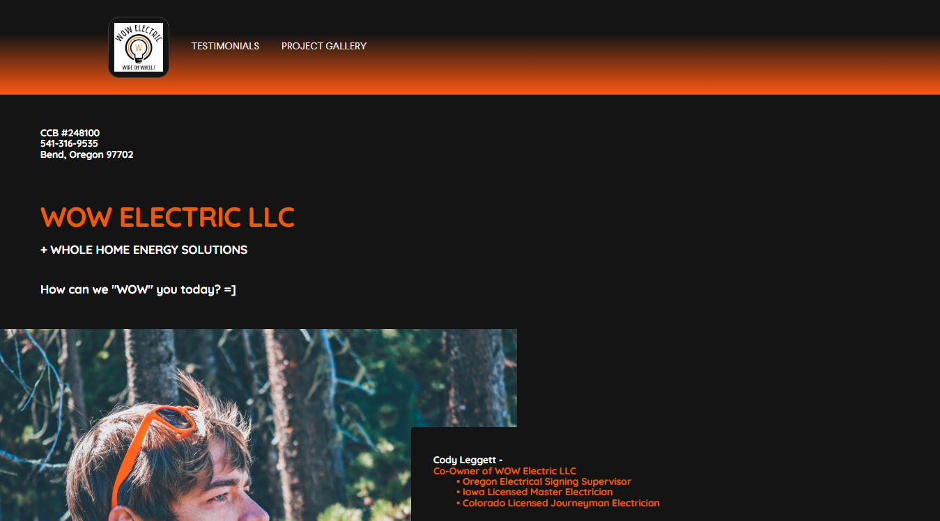 Website screenshot for Gene's Alternator & Starter