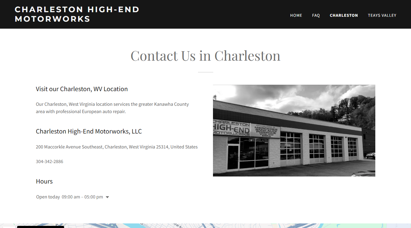 Website screenshot for Glacier Muffler and Mechanical Inc