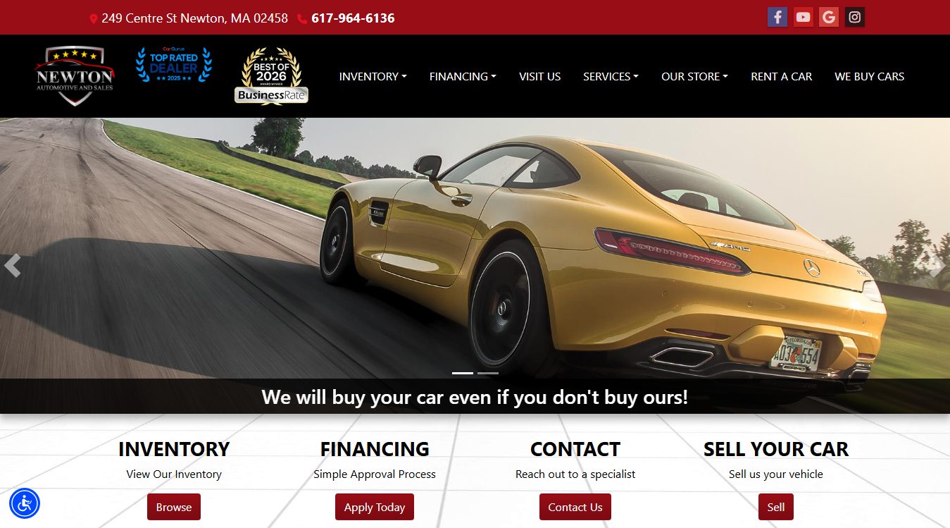 Website screenshot for Graves Auto Electric
