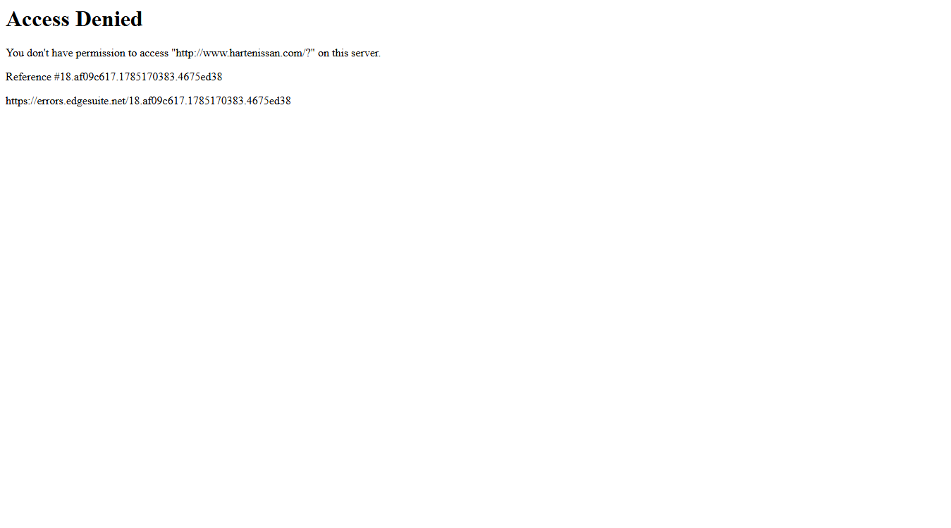 Website screenshot for Harte Nissan