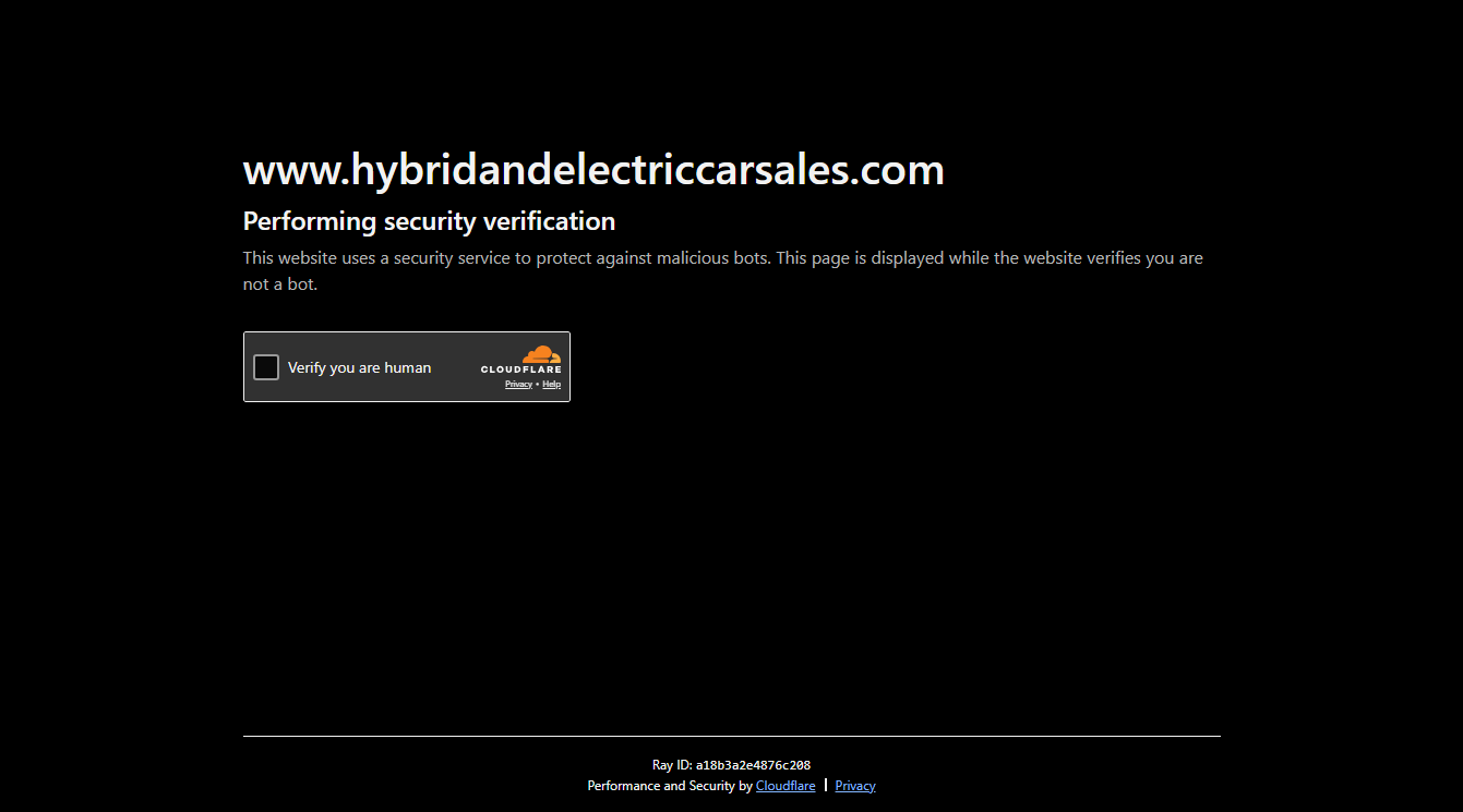 Screenshot of Hybrid and Electric Car Sales LLC