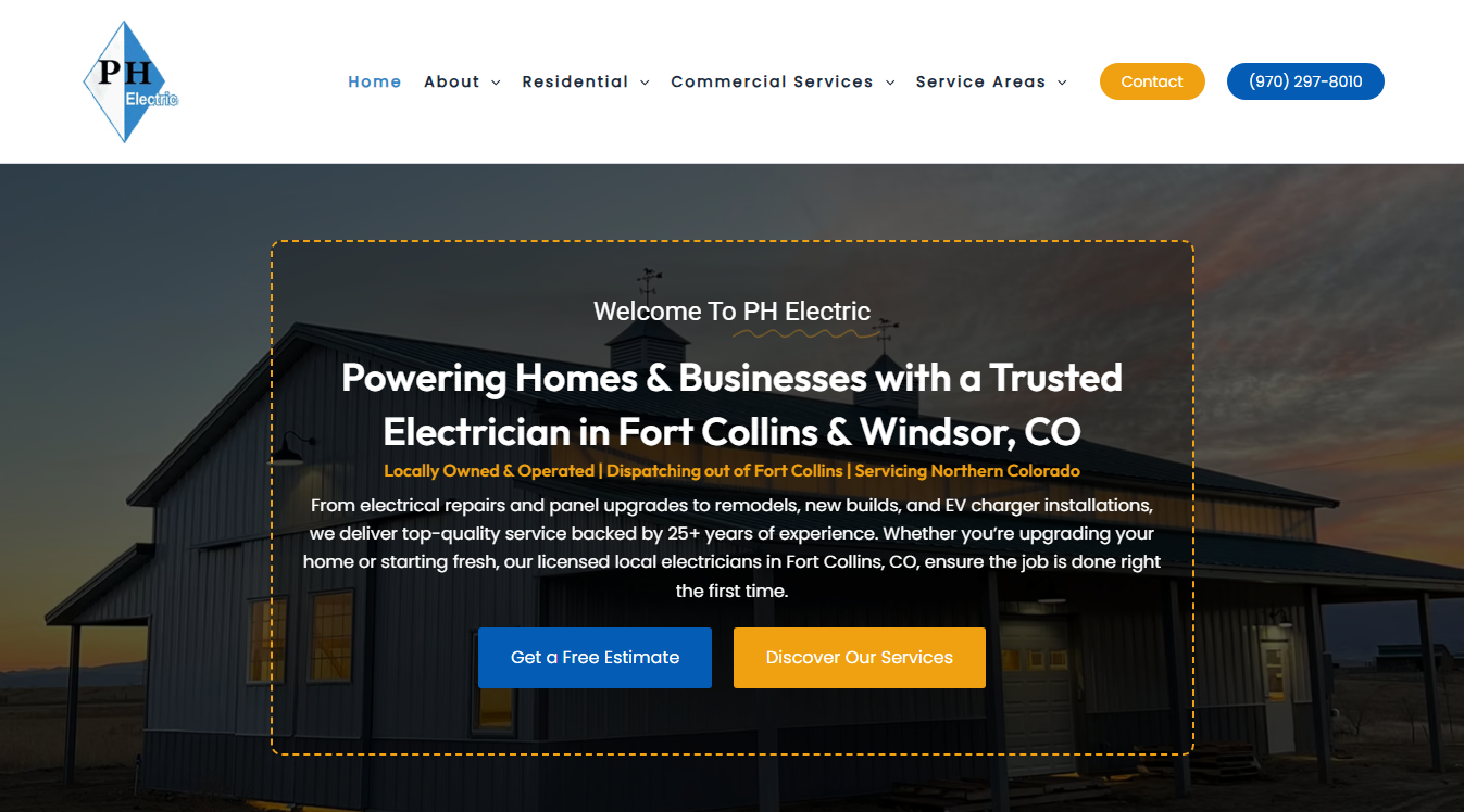 Website screenshot for Hybrid Charge LLC-Mobile Mechanic