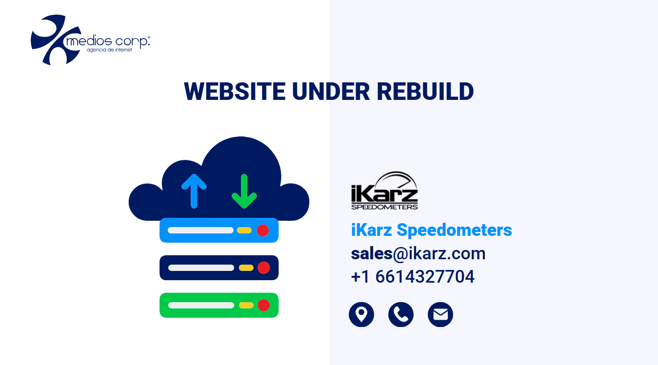 Website screenshot for IKARZ SPEEDOMETERS AND AUTOMOTIVE INC