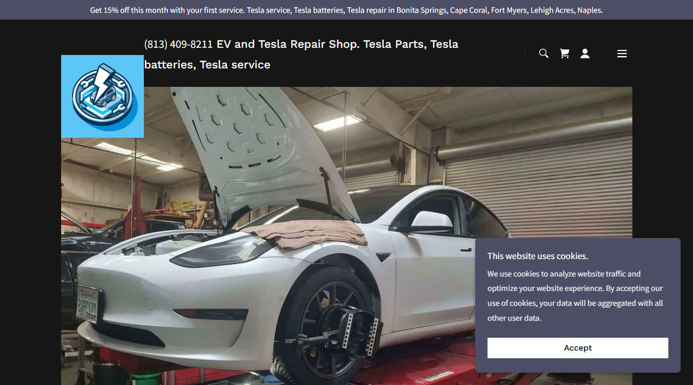 Screenshot of Independent EV Repair Shop