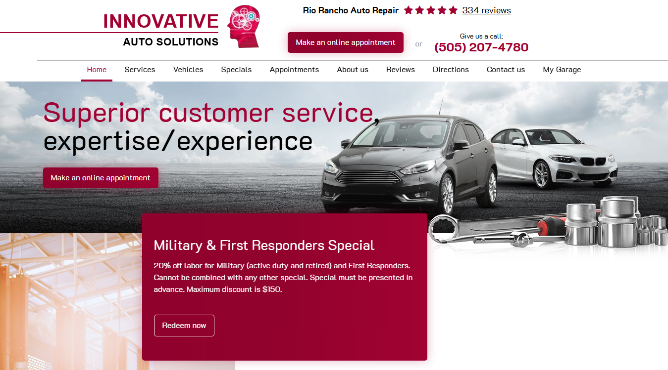 Screenshot of Innovative Auto Solutions