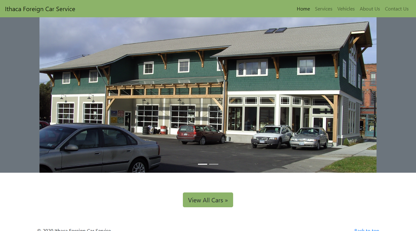 Screenshot of Ithaca Foreign Car Service