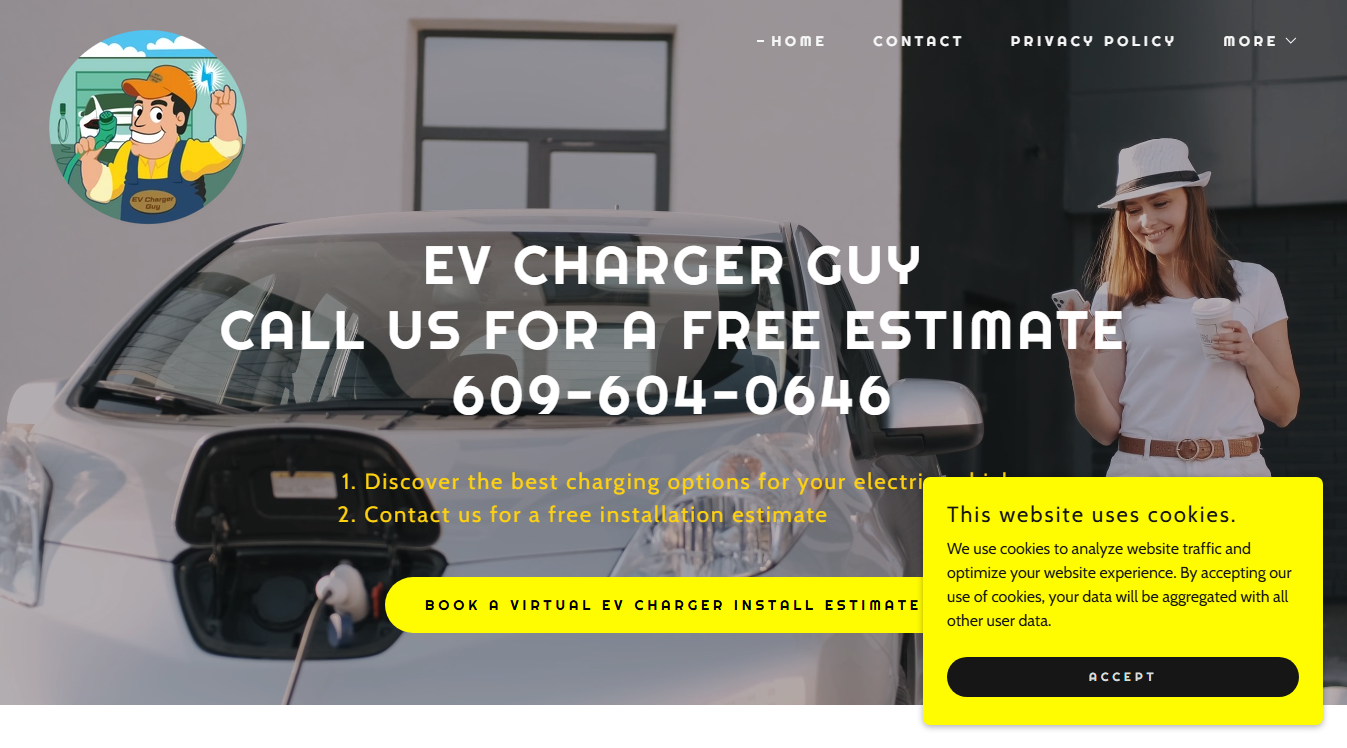 Website screenshot for J & G Auto Electric, Marine & Powersports
