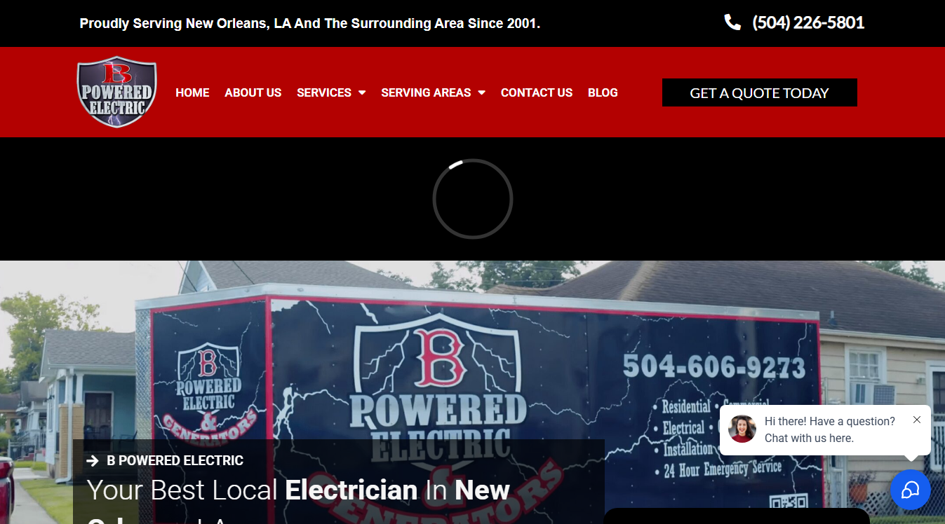 Website screenshot for Joeys Automobile Repair