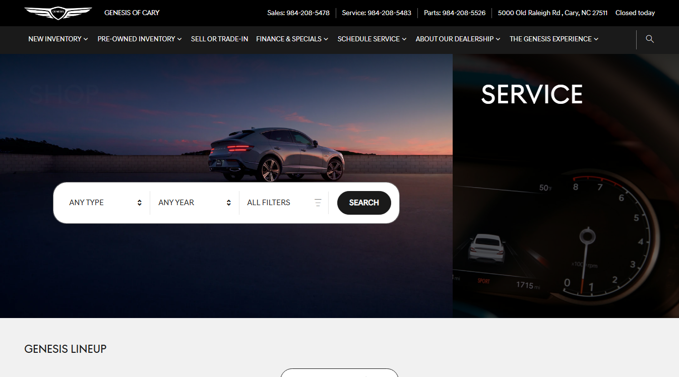 Website screenshot for K & S Auto Services