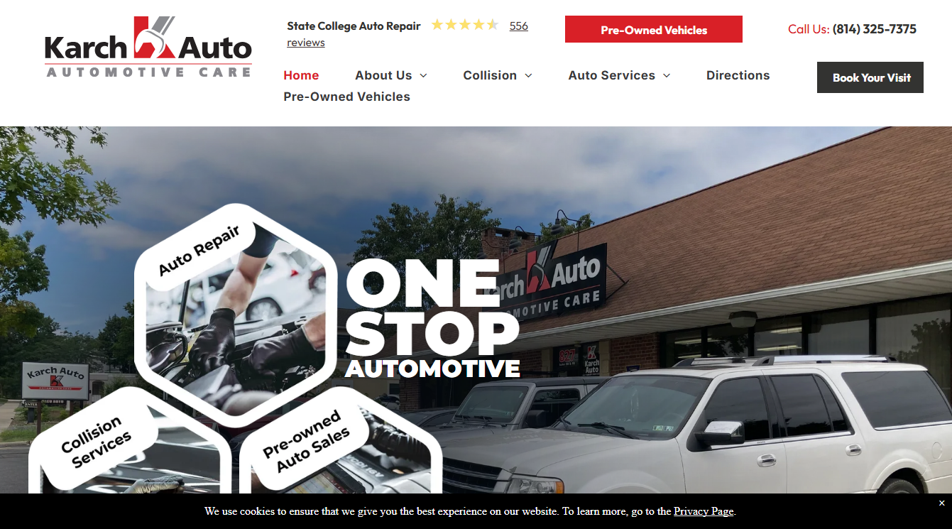 Screenshot of Karch Auto