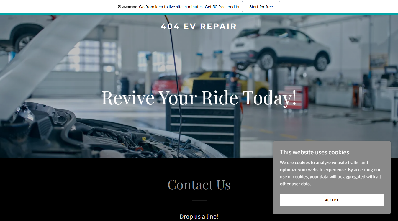 Website screenshot for Kevork Auto Electric