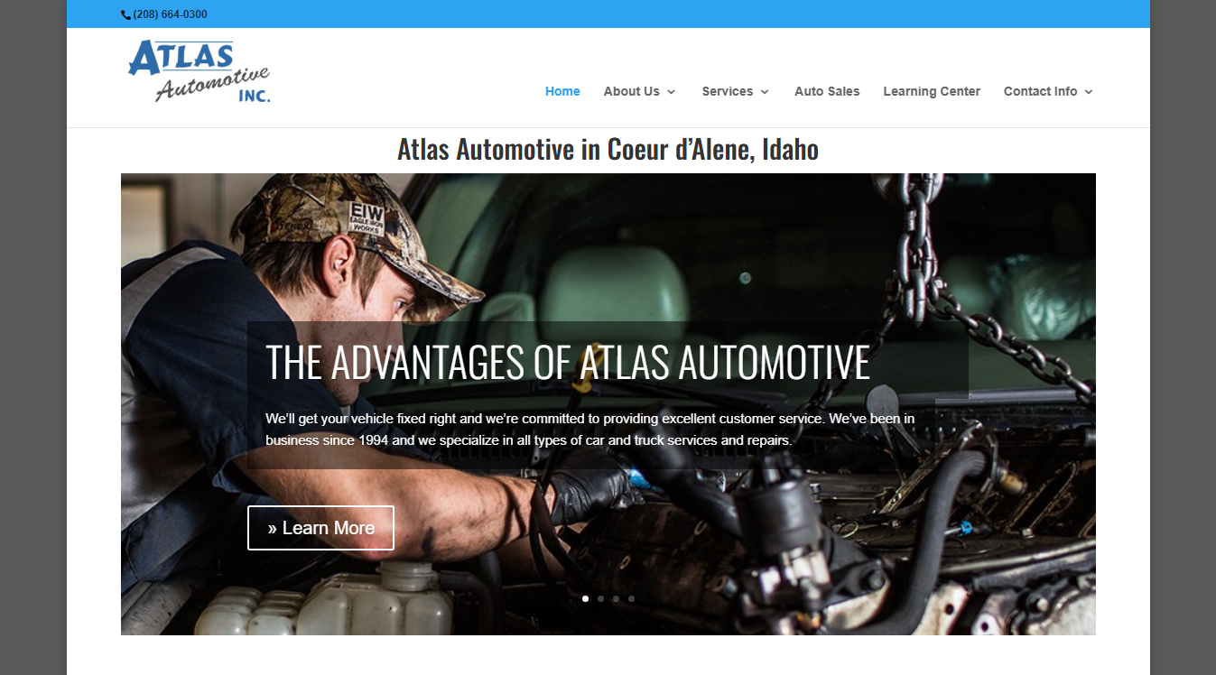 Website screenshot for Kobold Auto Repair