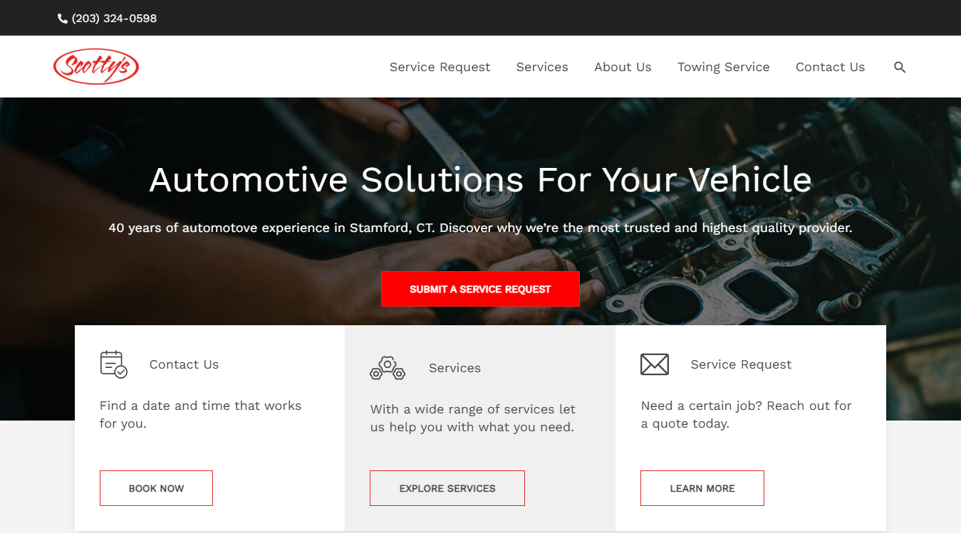 Website screenshot for L&S Mobile Automotive Repair LLC