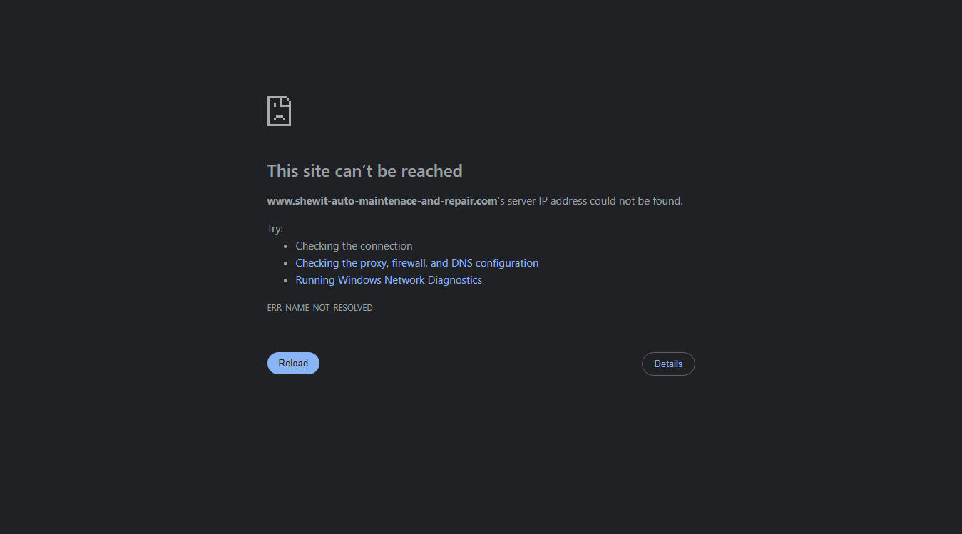 Website screenshot for Lake Charles Mobile Mechanic