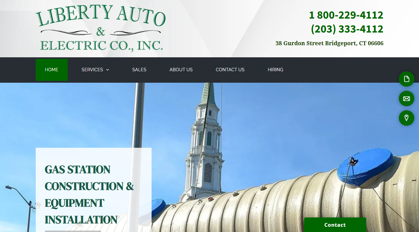 Screenshot of Liberty Auto & Electric Co