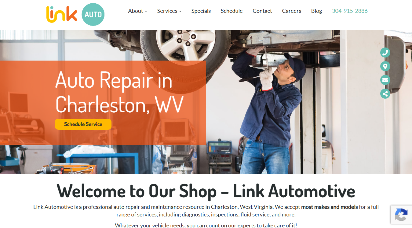 Screenshot of Link Automotive