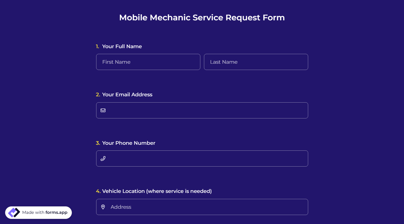Website screenshot for Maldonado mobile mechanic