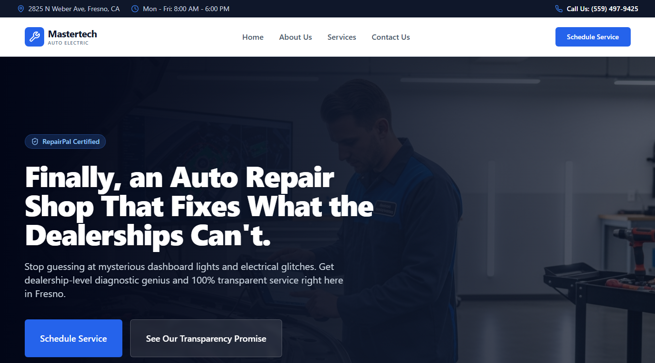 Screenshot of Mastertech Auto Electric