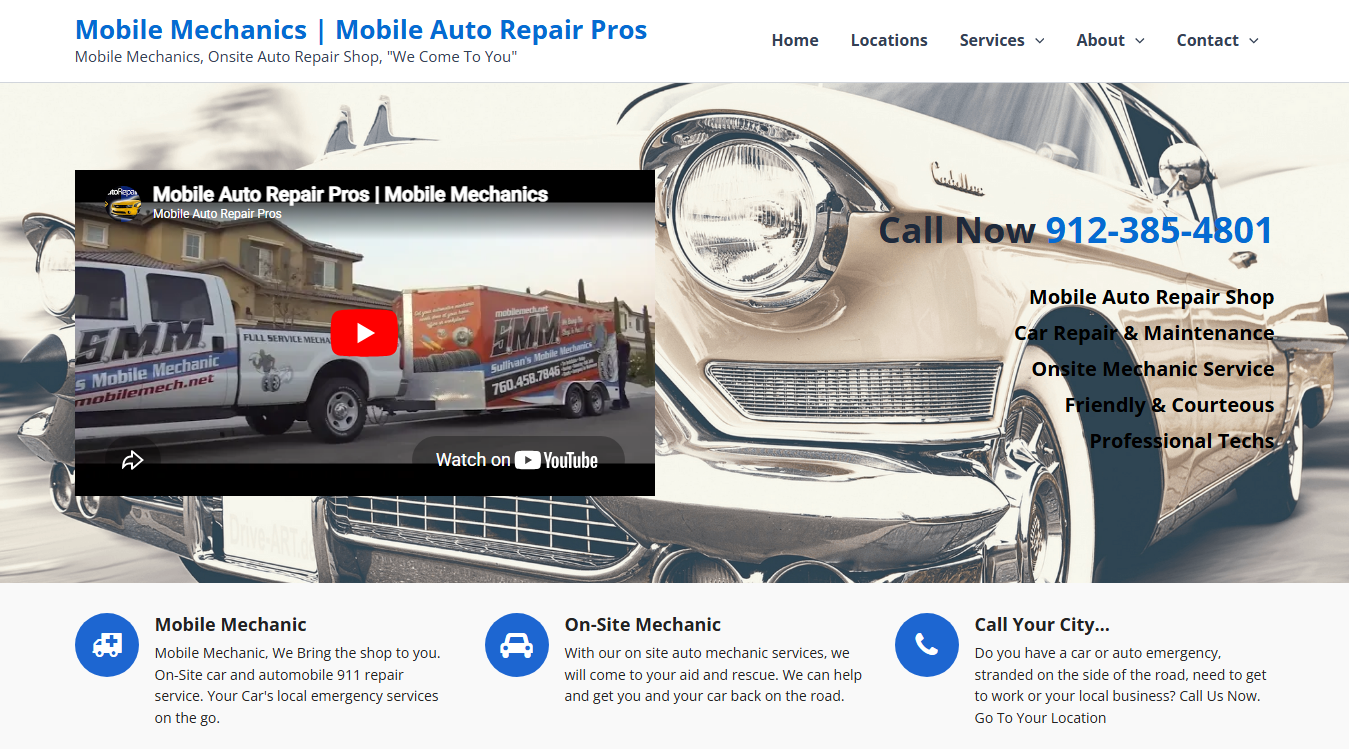 Screenshot of Mobile Mechanic Rock Hill SC