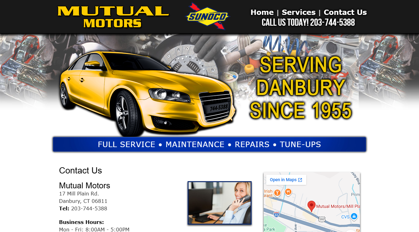 Website screenshot for Monty's Electric & Repair Inc