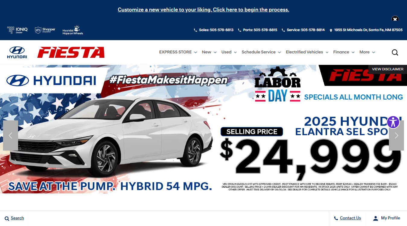 Website screenshot for N-Tune Automotive