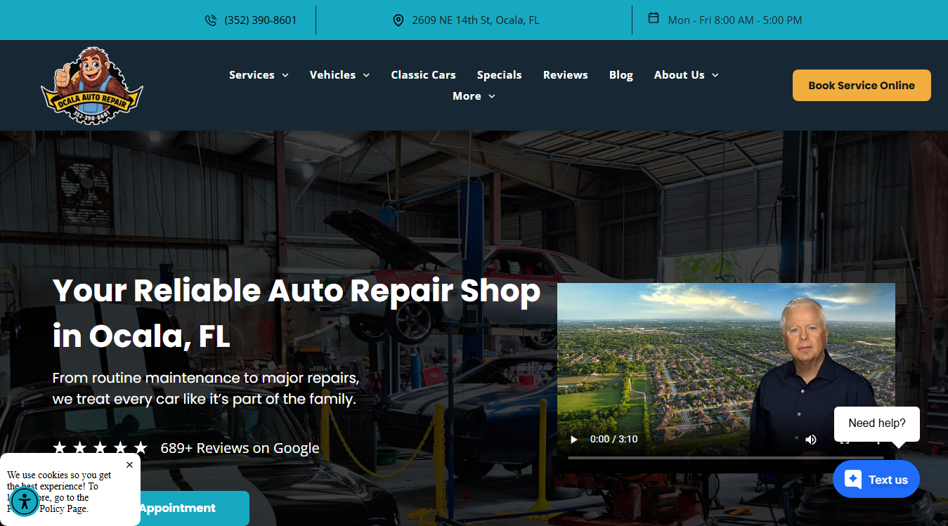 Screenshot of Ocala Auto Repair