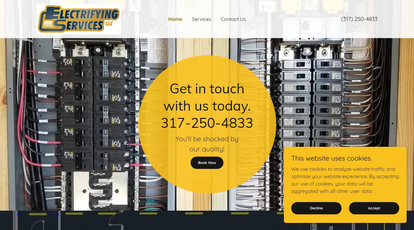 Website screenshot for Omar Electric Automotive