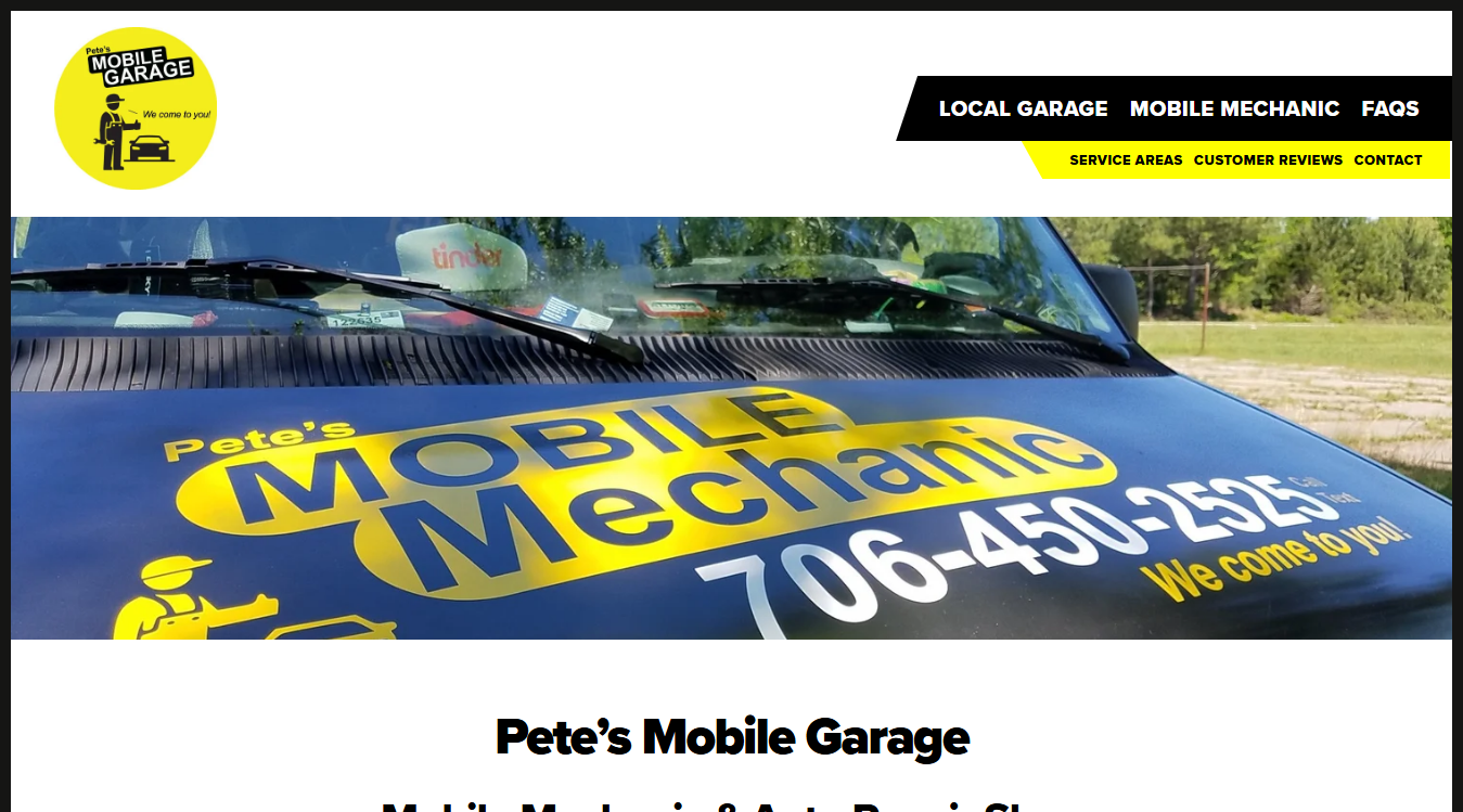 Screenshot of Pete's Mobile Mechanic / Auto Repair Near Me