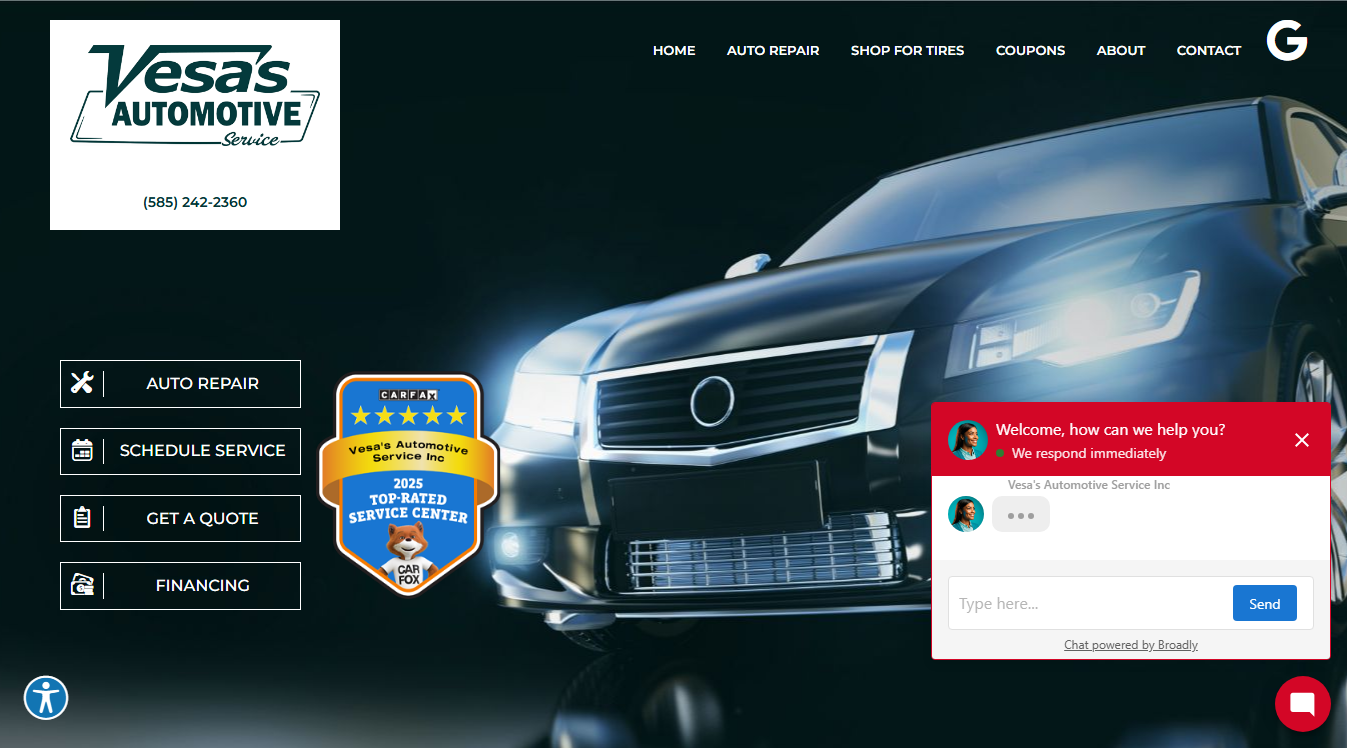 Website screenshot for PNW.Mobile mechanic LLC