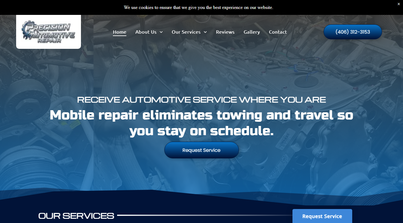 Screenshot of Precision Mobile Automotive Repair LLC