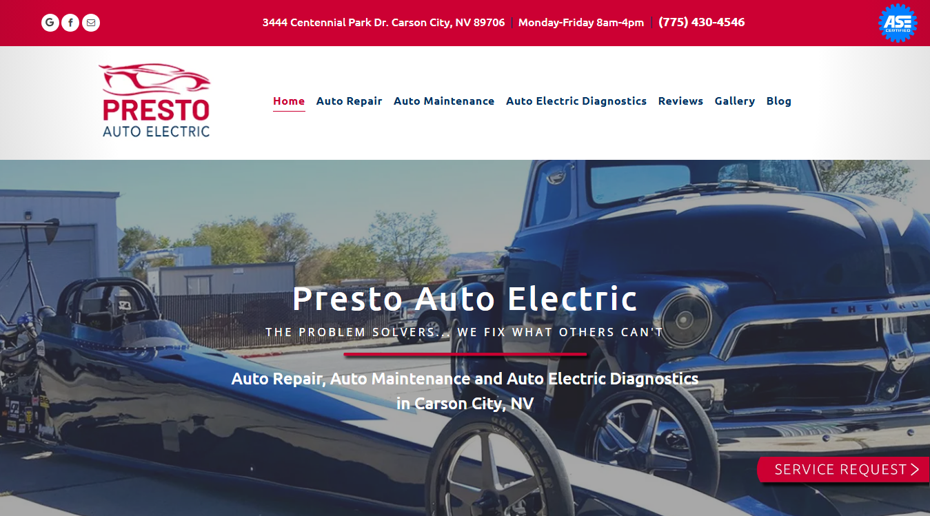 Screenshot of Presto Auto Electric