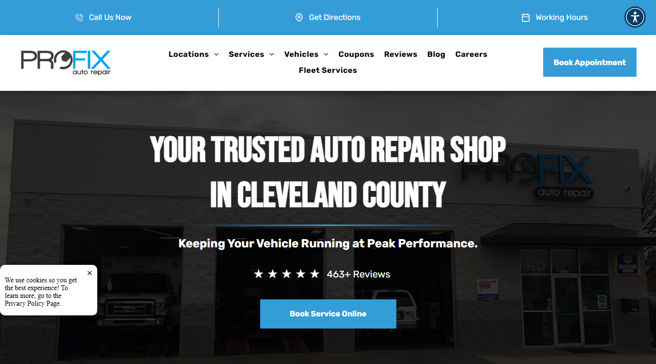 Screenshot of PROFIX Auto Repair