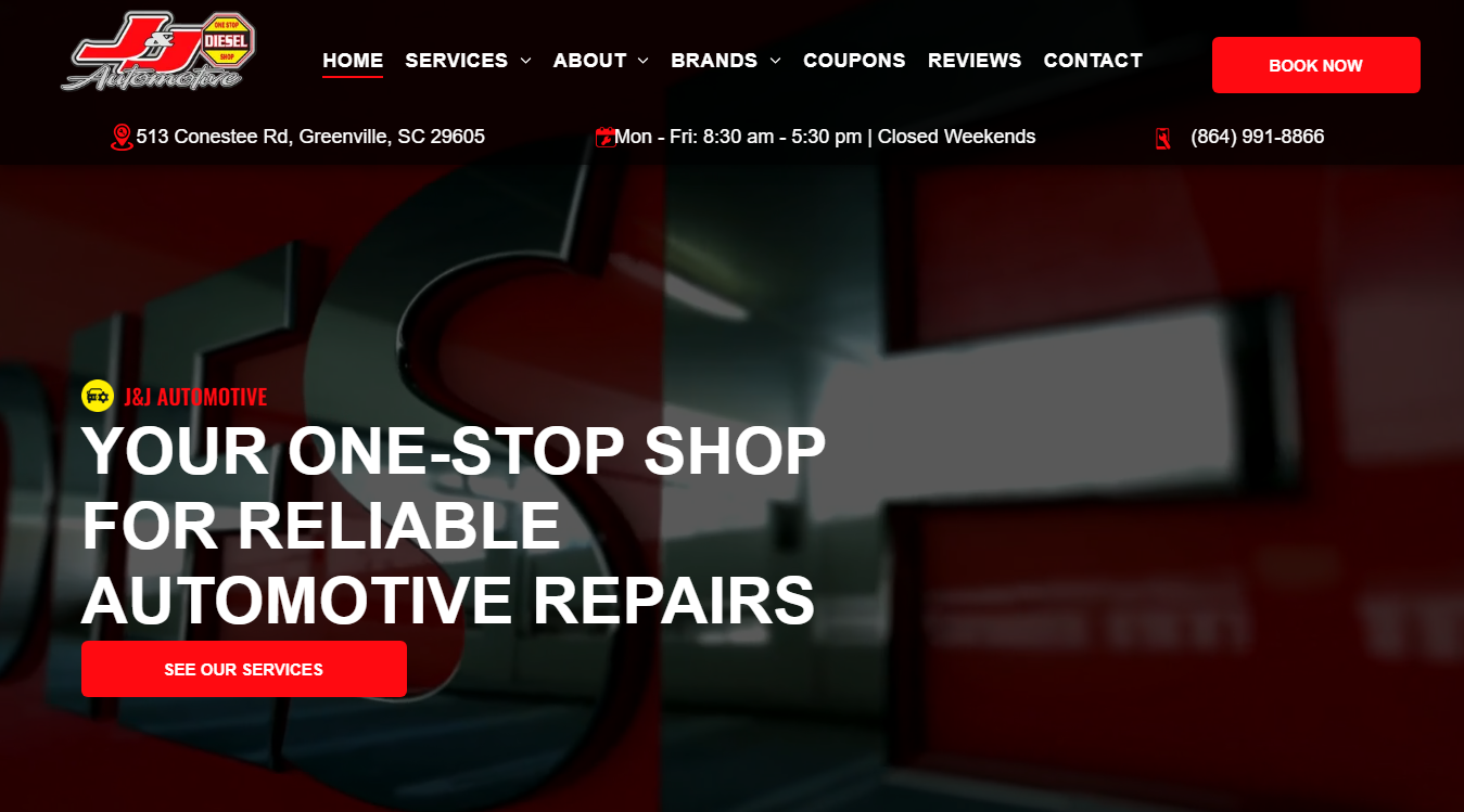 Website screenshot for Ray's Auto Electric