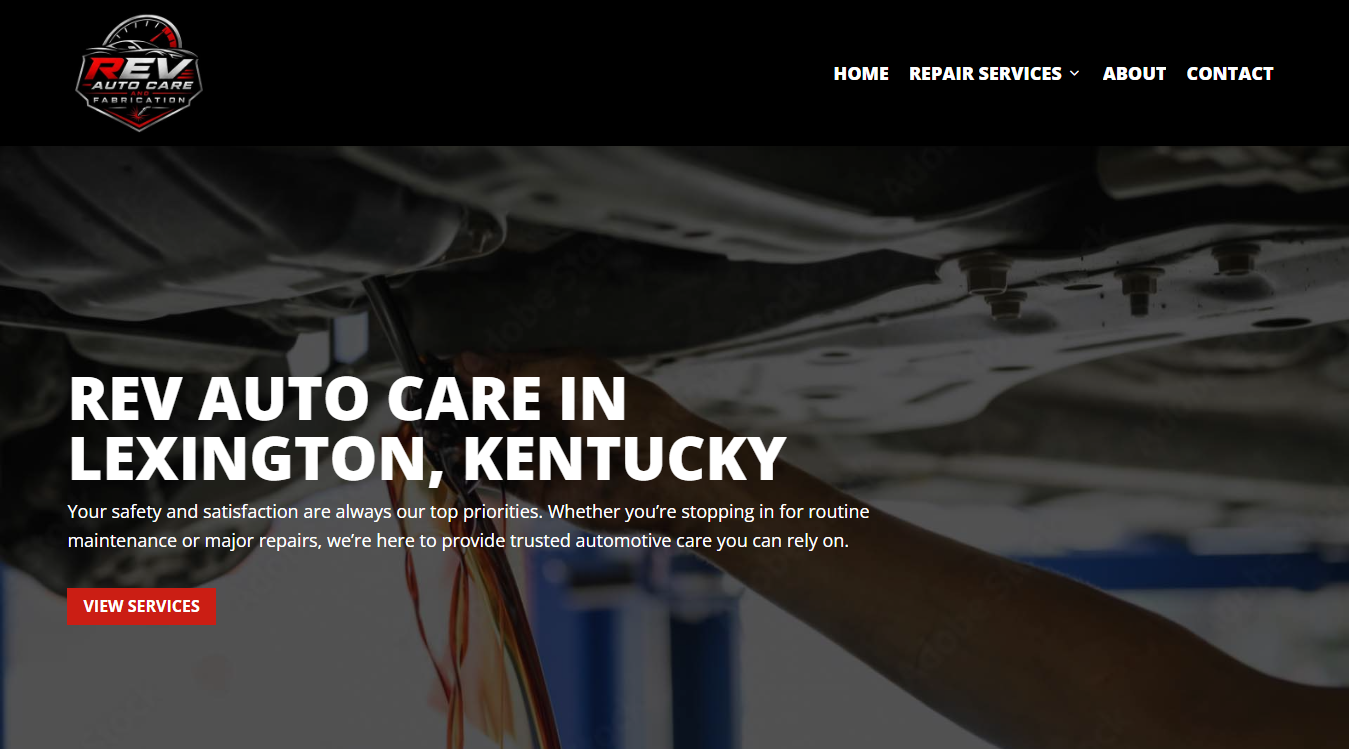Screenshot of REV auto care & Fabrication
