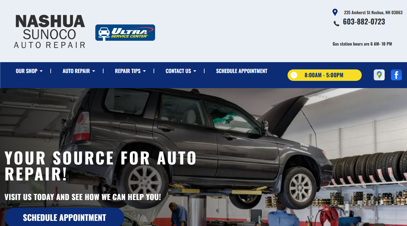 Website screenshot for Rio Rancho Auto Electric & Complete Auto Repair