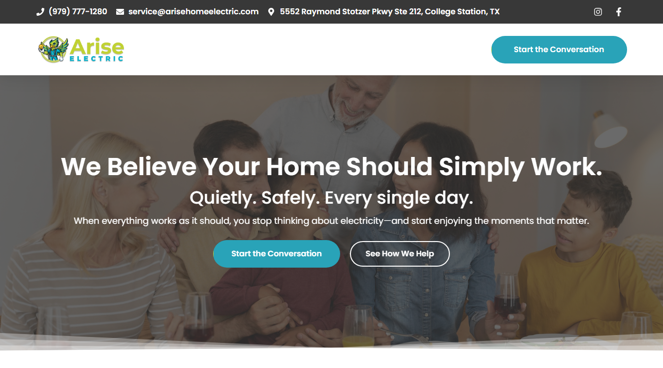 Website screenshot for Roanoke Electric Zupply Inc.