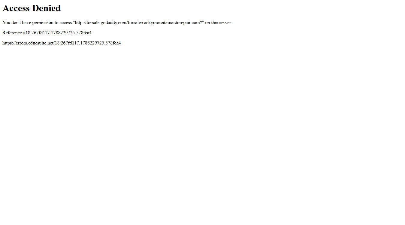 Website screenshot for Rocky Mountain Automotive