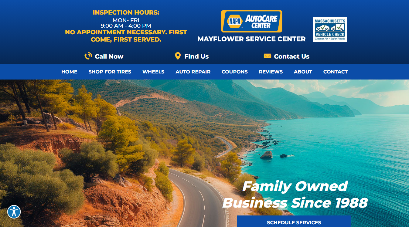 Website screenshot for Rv Service by T.O. llc