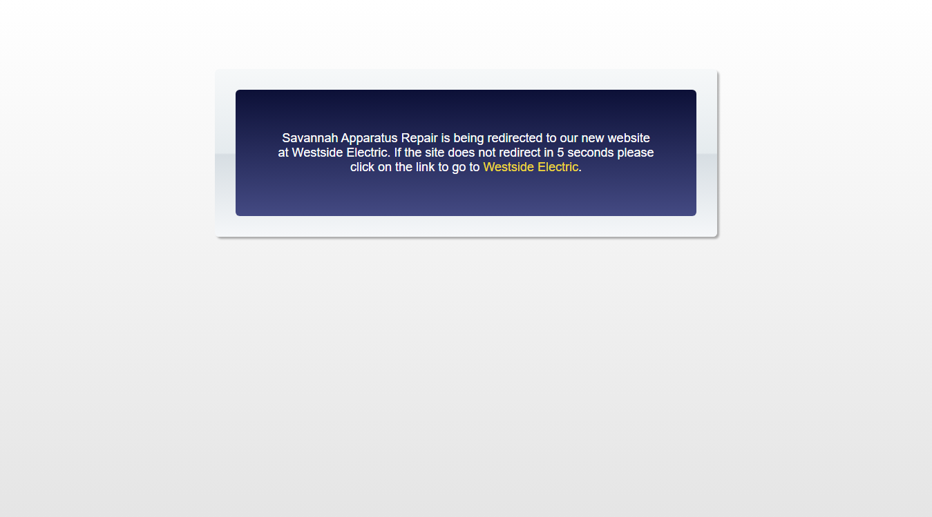 Screenshot of Savannah Apparatus Repair Co